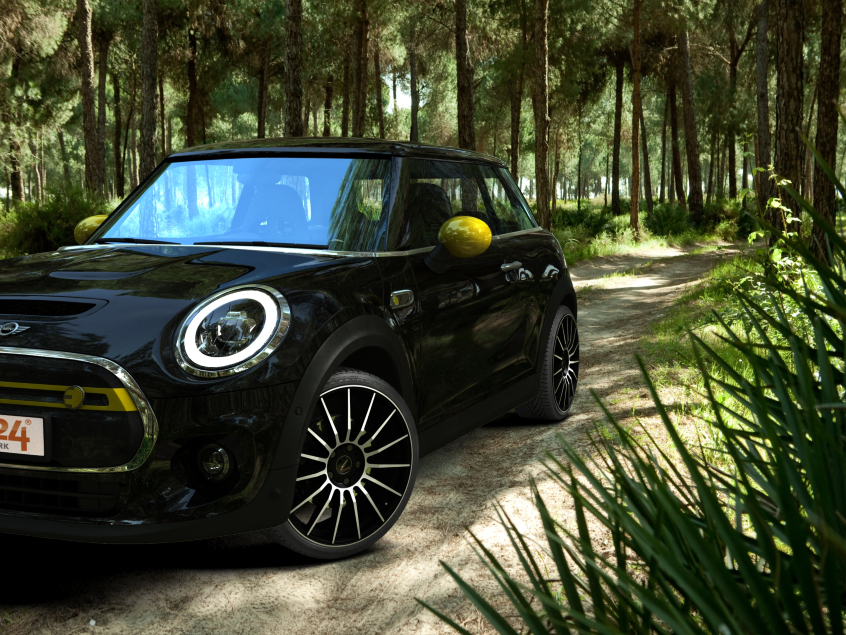 LAMERA (L)|Schwarz Matt Poliert 19