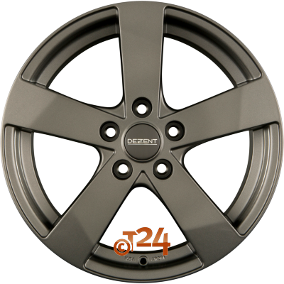 DEZENT TD 6x15 ET46 5x114.3 GRAPHITE - Graphite Matt Einteilig