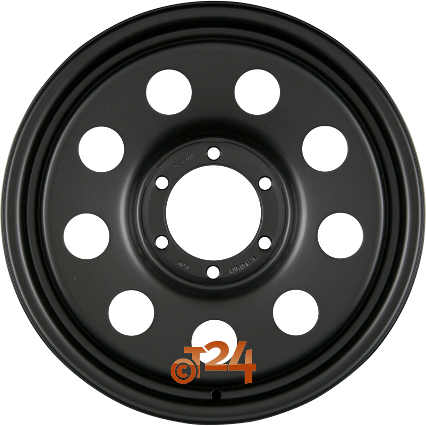 TRAK2|Schwarz Matt - Offroad Stahlfelge 15