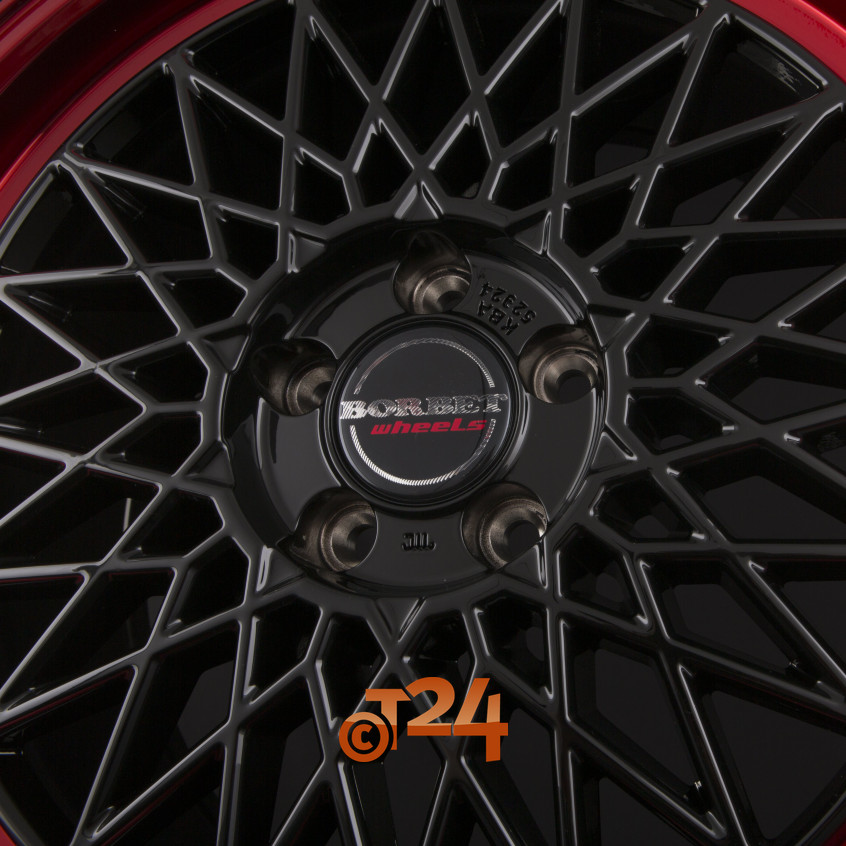 B|Black Rim Red 17