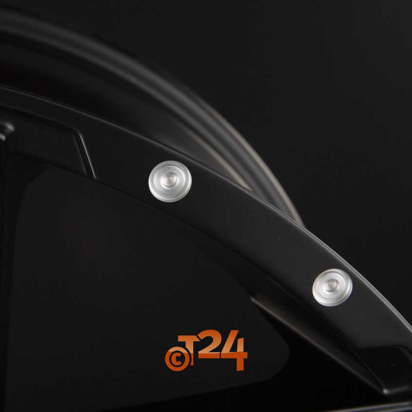 D88|Matte Black Milled Rivets 18