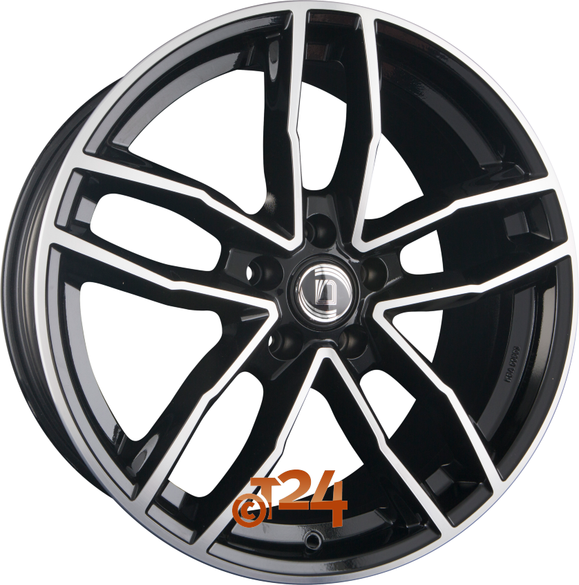 ALITO|NERO S MACHINED - Schwarz Glanz Frontpoliert 17