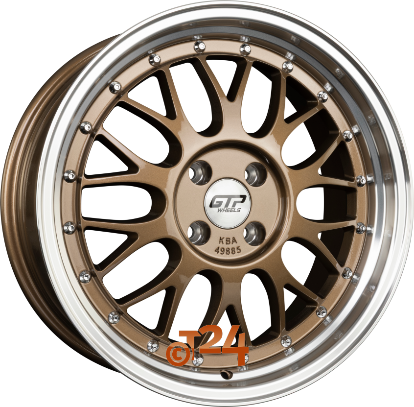 GTP 020|Bronze Felgenbett Poliert 17