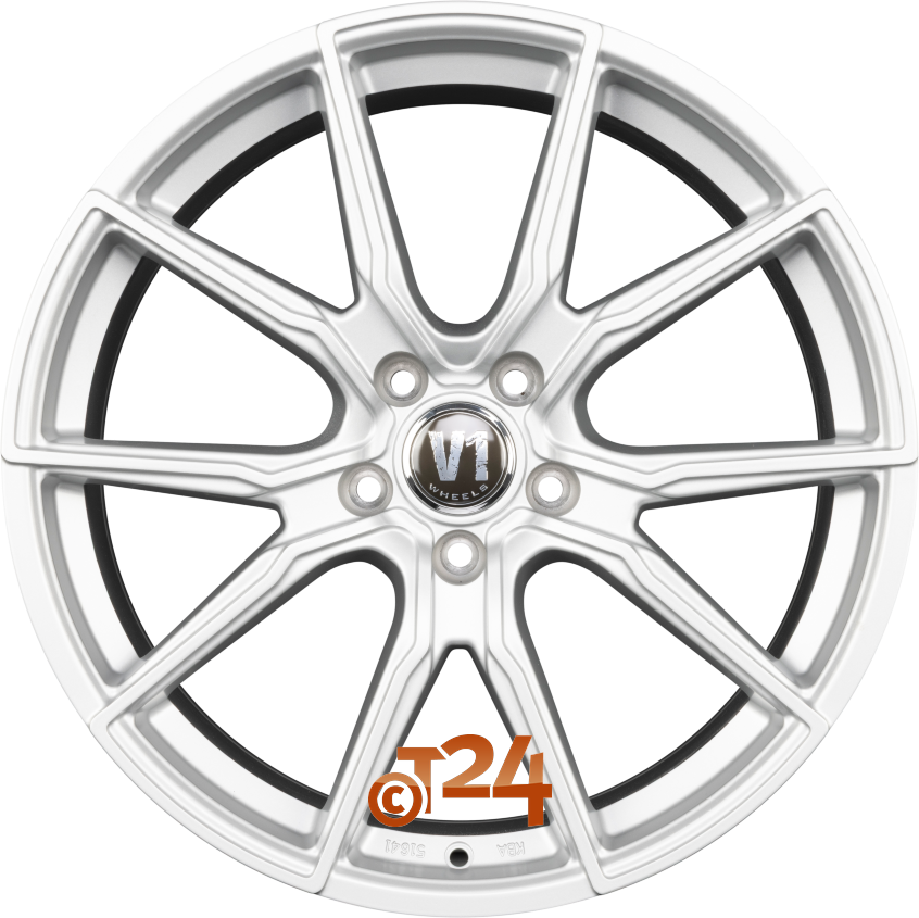 V1|Solid Titanium Silber 20