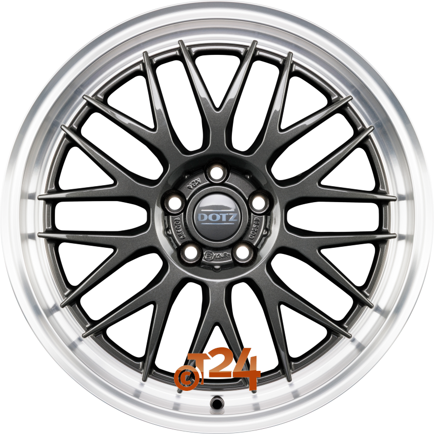 BILBAO|DARK - Gunmetal Matt mit Poliertem Felgenhorn 17