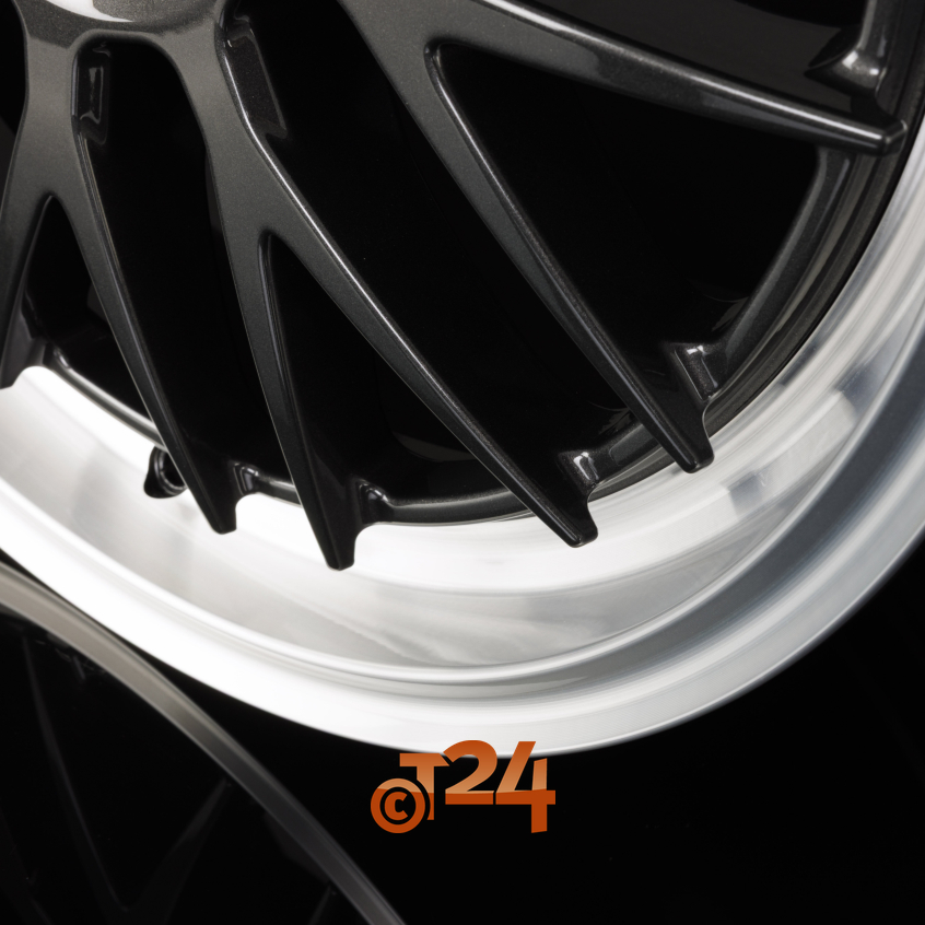 BILBAO|DARK - Gunmetal Matt mit Poliertem Felgenhorn 17