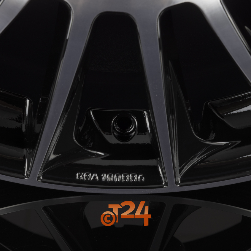 STUTTGART|Noir Brillant Face Polie - Bright Black Machined 18