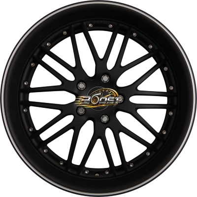 EMOTION-WHEELS WASABI Schwarz Matt mit Aussenring Poliert 8.50x19 5x120 EMOTION-WHEELS WASABI Schwarz Matt mit Aussenring Poliert 8.50x19 5x120