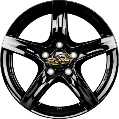 ALUTEC GRIP Diamant-Schwarz — Zwart lichtmetalen velg