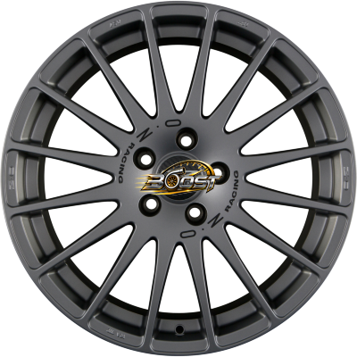 OZ SUPERTURISMO GT Grigio Corsa + Black Lettering 7.00x16 4x108 OZ SUPERTURISMO GT Grigio Corsa + Black Lettering 7.00x16 4x108