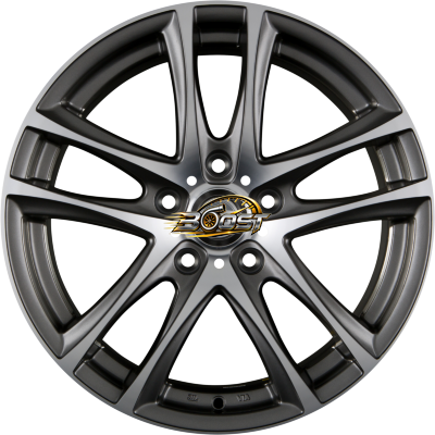 GULF GT 1 Satin Gun Metal Machined Face 6.50x15 5x114 GULF GT 1 Satin Gun Metal Machined Face 6.50x15 5x114