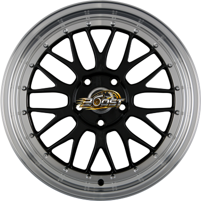 INFINY R1 LIGHT Black Machined Lip — Zwart lichtmetalen velg