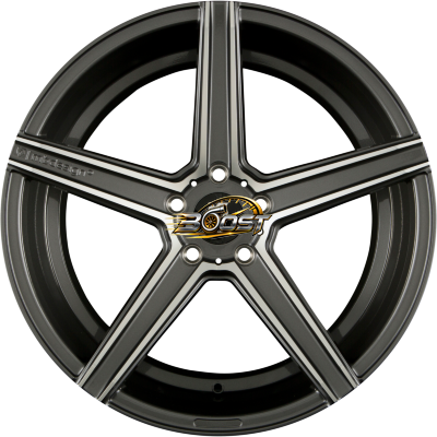 MB-DESIGN KV1 Grau Glänzend Poliert — Grijs/antraciet lichtmetalen velg