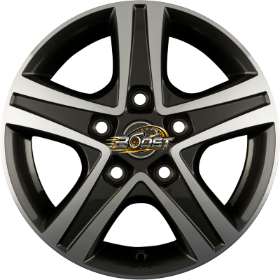 BORBET CWD Mistral Anthracite Glossy Polished — Grijs/antraciet lichtmetalen velg