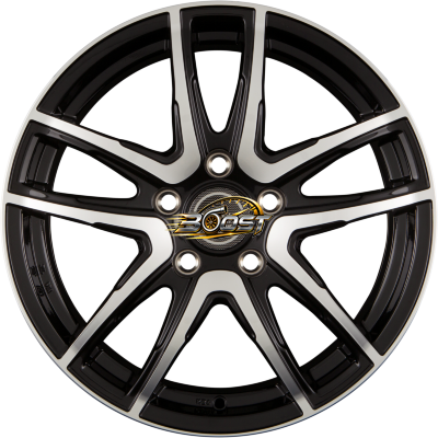 PROLINE WHEELS PXV Black Polished 7.00x17 5x120 PROLINE WHEELS PXV Black Polished 7.00x17 5x120
