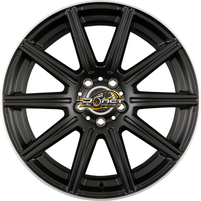 KESKIN KT16 DYNAMIC Matt Black Lip Polished (MBLP) — Zwart lichtmetalen velg