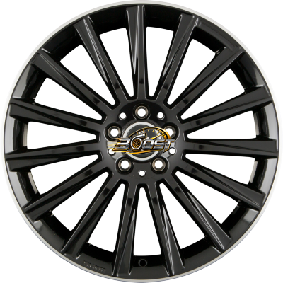 KESKIN KT18 TURBO Black Lip Polished (BLP) — Zwart lichtmetalen velg
