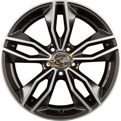 MSW MSW 71 Gloss Dark Grey Full Polished — Grijs/antraciet lichtmetalen velg