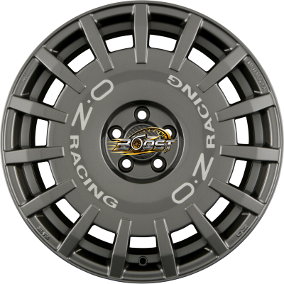 OZ RALLY RACING Dark Graphite + Silver Lettering 8.00x17 4x108 OZ RALLY RACING Dark Graphite + Silver Lettering 8.00x17 4x108