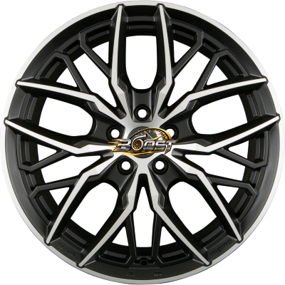 MOMO SPIDER Black Matt Polished 8.50x19 5x110 MOMO SPIDER Black Matt Polished 8.50x19 5x110