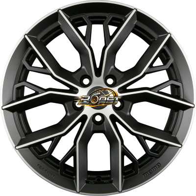MOMO MASSIMO Matt Black Polished 7.50x17 5x112 MOMO MASSIMO Matt Black Polished 7.50x17 5x112