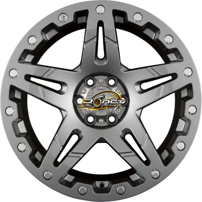 DIRT A.T. D66 Matte Gunmetal 9.00x18 6x114 DIRT A.T. D66 Matte Gunmetal 9.00x18 6x114