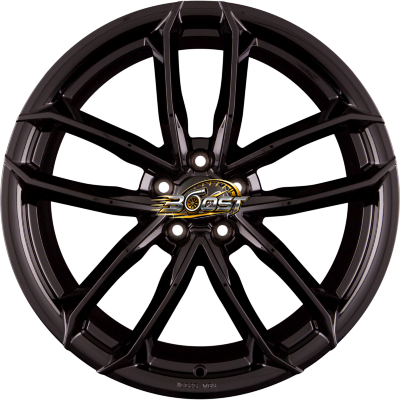 2DRV by WHEELWORLD WH33 Schwarz Glänzend Lackiert (SW+) — Zwart lichtmetalen velg