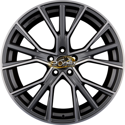 AVUS Racing AF18 Matt Anthracite Polished 10.00x22 5x112 AVUS Racing AF18 Matt Anthracite Polished 10.00x22 5x112