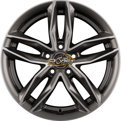 INFINY WOLFBURG Gun Metal Machined Face — Grijs/antraciet lichtmetalen velg