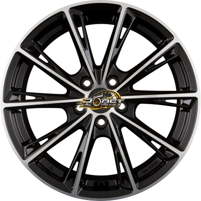 ADVANTI RACING PREDATOR (ADV16) BLACK - Black Polished — Rood lichtmetalen velg