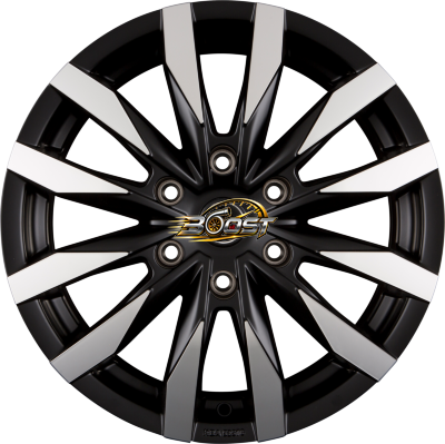 BORBET CW6 Black Polished Matt — Zwart lichtmetalen velg