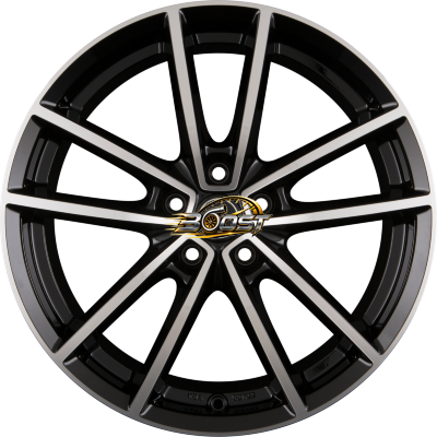 BORBET W Black Polished Glossy — Zwart lichtmetalen velg