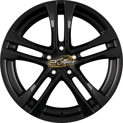 TEC SPEEDWHEELS AS4 Schwarz Glanz (BG) — Zwart lichtmetalen velg
