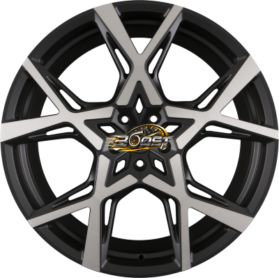 BARRACUDA PROJECT X Black Brushed Surface — Zwart lichtmetalen velg