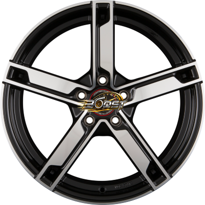 MAM MAM W4 Black Front Polished (BFP) — Zwart lichtmetalen velg