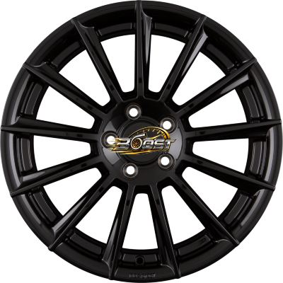 PLATIN P 74 Black Shiny — Zwart lichtmetalen velg