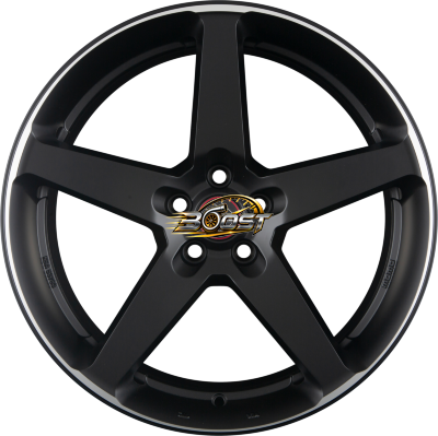 FIVE Black Matt Polished