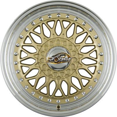 GTP WHEELS GTP 072 Gold Felgenbett Poliert — Goud lichtmetalen velg