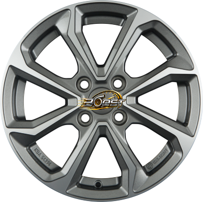 DEZENT KT DARK - Gunmetal Polished — Grijs/antraciet lichtmetalen velg
