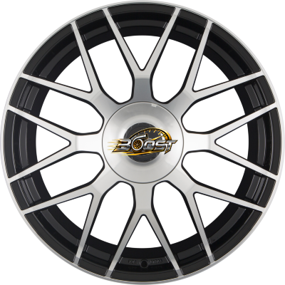MAM MAM GT1 Black Front Polish (BFP) — Zwart lichtmetalen velg