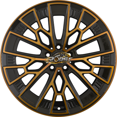 FONDMETAL 1972 Glossy Black Bronze Machined — Zwart lichtmetalen velg