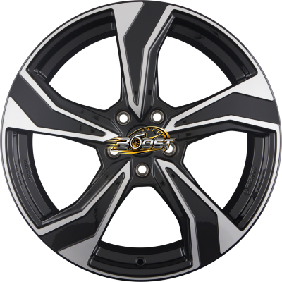 DEZENT KB DARK - Schwarz Frontpoliert 6.00x16 5x100 DEZENT KB DARK - Schwarz Frontpoliert 6.00x16 5x100