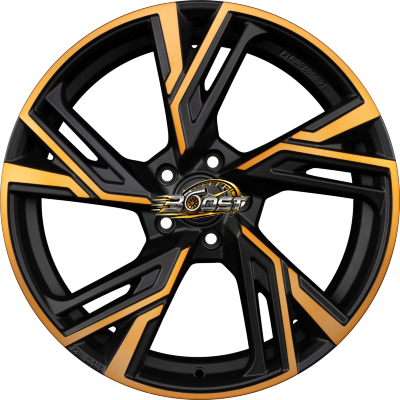 MAM MAM RS5 Matt Black Front Copper (MBFC) — Zwart lichtmetalen velg