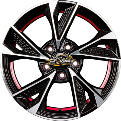 MAM RS6 Black Front Polish Red Inside (BFPRI) 7.00x16 5x120 MAM RS6 Black Front Polish Red Inside (BFPRI) 7.00x16 5x120