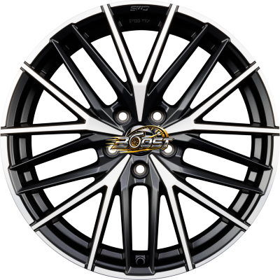 CMS C36 DMB Diamant Schwarz Matt — Zwart lichtmetalen velg