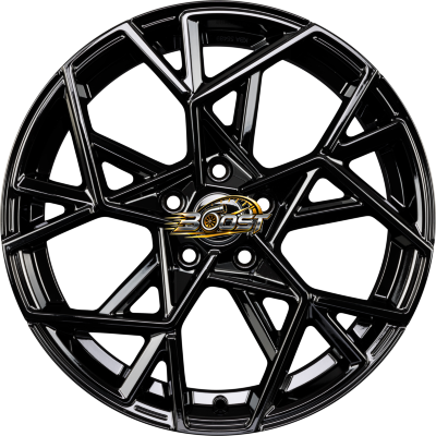 GMP ITALIA CARTESIO Glossy Black — Zwart lichtmetalen velg