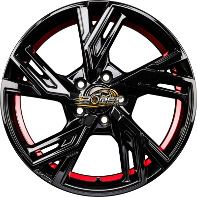 MAM RS5 Black Painted Red Inside (BPRI) 8.00x18 5x120 MAM RS5 Black Painted Red Inside (BPRI) 8.00x18 5x120