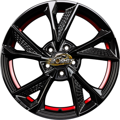 MAM RS6 Black Painted Red Inside (BPRI) 8.50x19 5x112 MAM RS6 Black Painted Red Inside (BPRI) 8.50x19 5x112