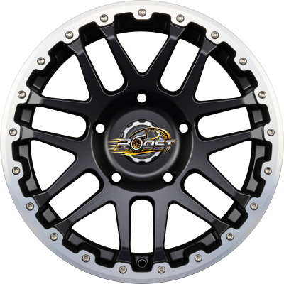 ETABETA COMBAT CV Black Matt Lip + Cap Polish 8.00x17 6x140 ETABETA COMBAT CV Black Matt Lip + Cap Polish 8.00x17 6x140