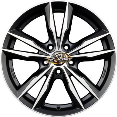 MOMO FAST Black Matt Polished 8.00x18 5x112 MOMO FAST Black Matt Polished 8.00x18 5x112